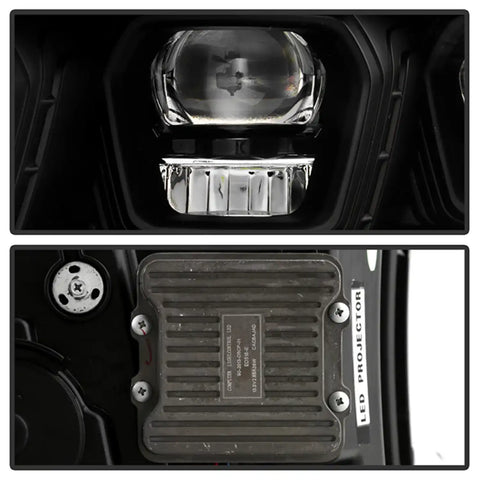 Spyder Auto 5088673 (Spyder Apex) High-Power LED Module (High Beam And Low Beam) Equipped Headlights - Black