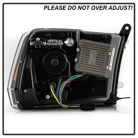 Spyder Auto 5088673 (Spyder Apex) High-Power LED Module (High Beam And Low Beam) Equipped Headlights - Black