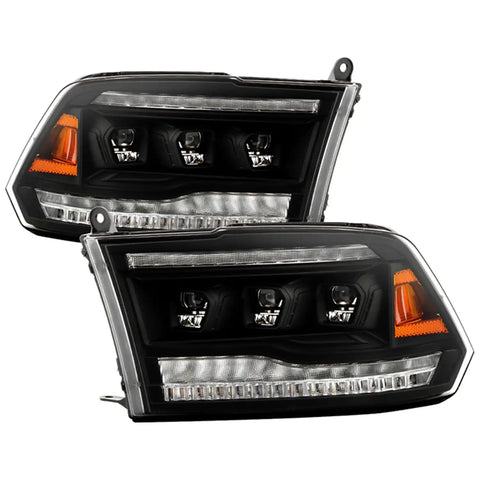 Spyder Auto 5088673 (Spyder Apex) High-Power LED Module (High Beam And Low Beam) Equipped Headlights - Black