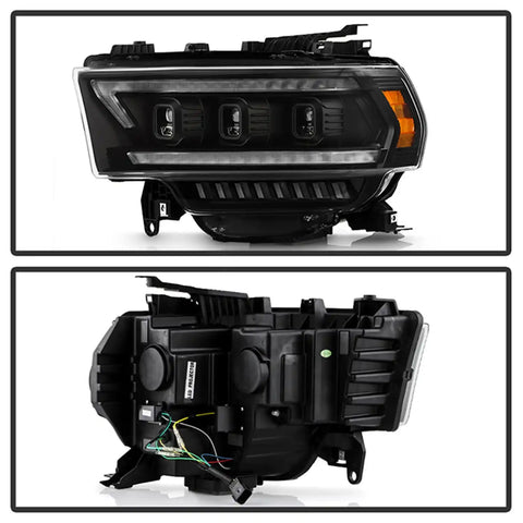 Spyder Auto 5088604 (Spyder Apex) High-Power LED Module ( Low Beam ) Equipped Headlights - Black