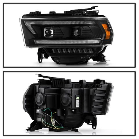 Spyder Auto 5088611 (Spyder Signature) Projector Headlights - Sequential LED Turn Signal Lights Black
