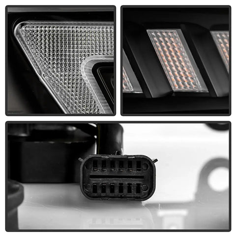 Spyder Auto 5088611 (Spyder Signature) Projector Headlights - Sequential LED Turn Signal Lights Black