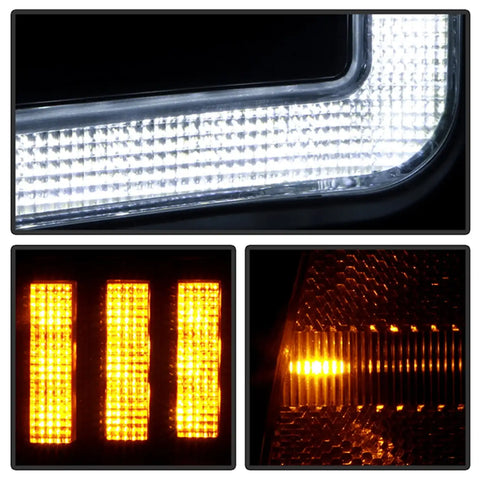 Spyder Auto 5088710 (Spyder Signature) Projector Headlights - Sequential LED Turn Signal Lights Black