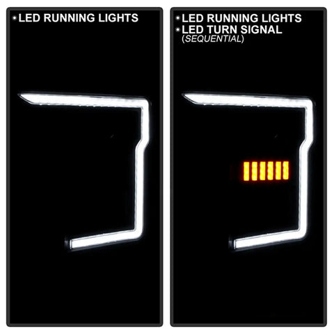 Spyder Auto 5088710 (Spyder Signature) Projector Headlights - Sequential LED Turn Signal Lights Black