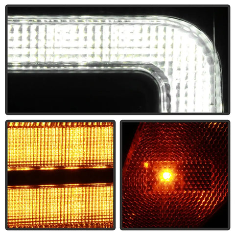 Spyder Auto 5088628 (Spyder Signature) Projector Headlights - Sequential LED Turn Signal Lights Black