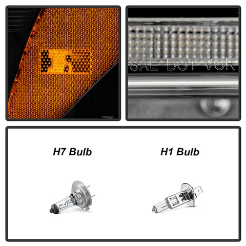 Spyder Auto 5088628 (Spyder Signature) Projector Headlights - Sequential LED Turn Signal Lights Black