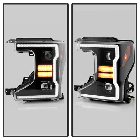 Spyder Auto 5088628 (Spyder Signature) Projector Headlights - Sequential LED Turn Signal Lights Black