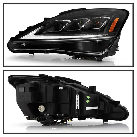 Spyder Auto 5088826 (Spyder Apex) High-Power LED Module (High Beam And Low Beam) Equipped Headlights - Black