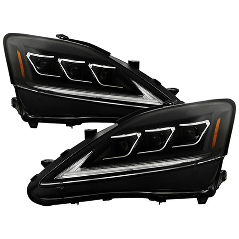 Spyder Auto 5088826 (Spyder Apex) High-Power LED Module (High Beam And Low Beam) Equipped Headlights - Black