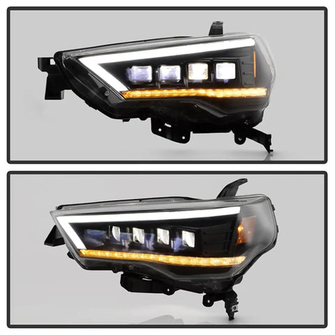 Spyder Auto 5088697 (Spyder Apex) High-Power LED Module (High Beam And Low Beam) Equipped Headlights - Black