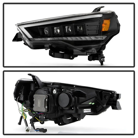 Spyder Auto 5088697 (Spyder Apex) High-Power LED Module (High Beam And Low Beam) Equipped Headlights - Black
