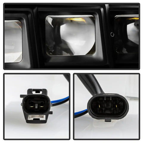 Spyder Auto 5088697 (Spyder Apex) High-Power LED Module (High Beam And Low Beam) Equipped Headlights - Black