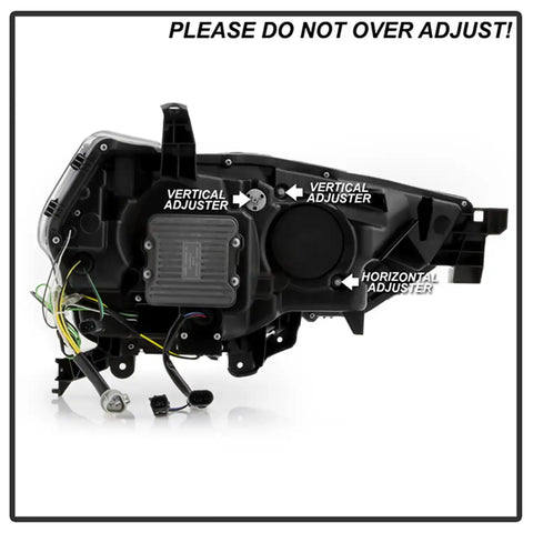 Spyder Auto 5088697 (Spyder Apex) High-Power LED Module (High Beam And Low Beam) Equipped Headlights - Black