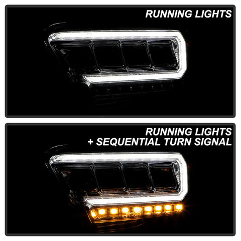 Spyder Auto 5088383 (Spyder Apex) Multi-Beam High-Power LED Module Equipped Headlights - Chrome