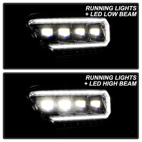 Spyder Auto 5088383 (Spyder Apex) Multi-Beam High-Power LED Module Equipped Headlights - Chrome