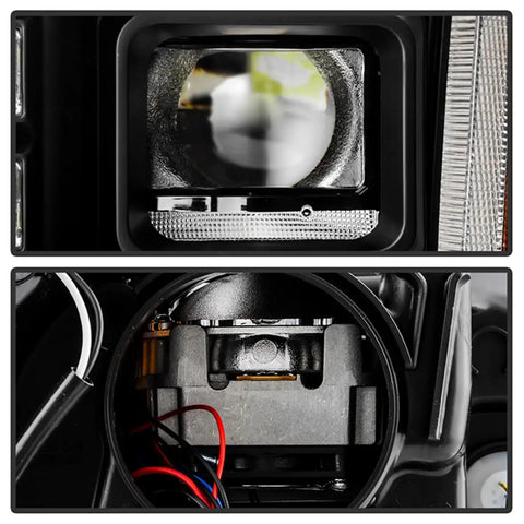 Spyder Auto 5088727 (Spyder Apex) High-Power LED Module (High Beam And Low Beam) Equipped Headlights - Black