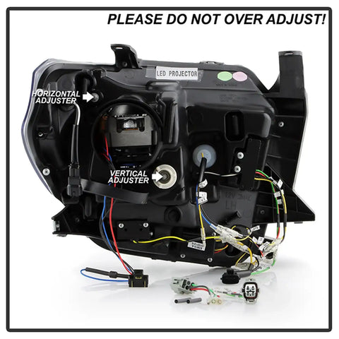 Spyder Auto 5088727 (Spyder Apex) High-Power LED Module (High Beam And Low Beam) Equipped Headlights - Black