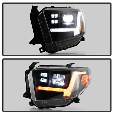 Spyder Auto 5088727 (Spyder Apex) High-Power LED Module (High Beam And Low Beam) Equipped Headlights - Black