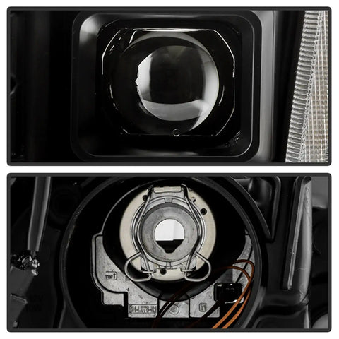 Spyder Auto 5088802 (Spyder Signature) Projector Headlights - Switch Back Sequential LED Turn Signal Light Black