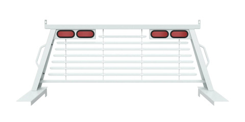 B&W Trailer Hitches PUCP7502WA - Custom Headache Rack w/ LED Brake, Turn, Tail Lights for Ford Trucks