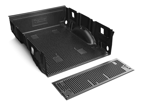 Penda 63006SRX Bed Liner DuraLiner Drop-In Under Rail Black High Density Polyethylene With Tailgate Liner With Tie-Down Plugs Front And Rear Tie-Down Cutouts