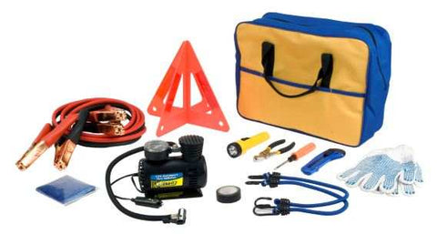Performance Tool 60220 Emergency Kit With 12 Volt 250 PSI Tire Inflator/ 8 Foot 10GA Jumper Cables