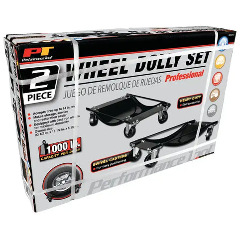 Performance Tool W54013 Wheel Dolly Use To Move In Any Direction Set of 2