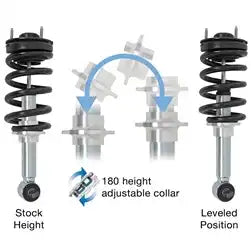 Pro Comp Suspension ZX2025 Shocks RUNNER MONOTUBE SHOCK 94-01 RAM1500 03-12 RAM2500 4WD Front 2-3"