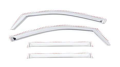 Putco 480242 - Element Chrome Window Visor In Channel 4 pc.