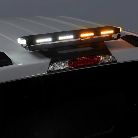 Putco 950224 24 Tri Color Hornet - Amber/Blue/White LED Stealth Rooftop Strobe Light Bar