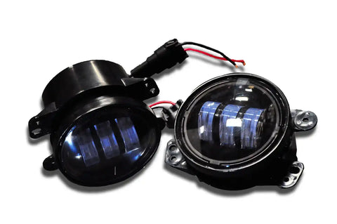 DV8 Offroad R4FL16W3W 07-18 Jeep JK Fog Light 4 in. Round Pair