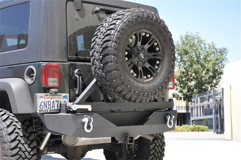 DV8 Offroad RBSTTB-01BR 07-18 Jeep JK Stubby Rear Bumper BRG Carrier