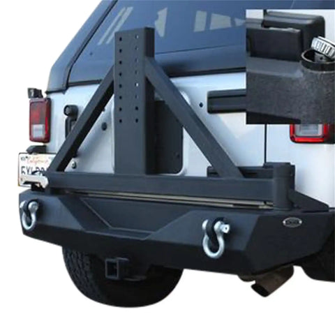 DV8 Offroad RBSTTB-01BR 07-18 Jeep JK Stubby Rear Bumper BRG Carrier