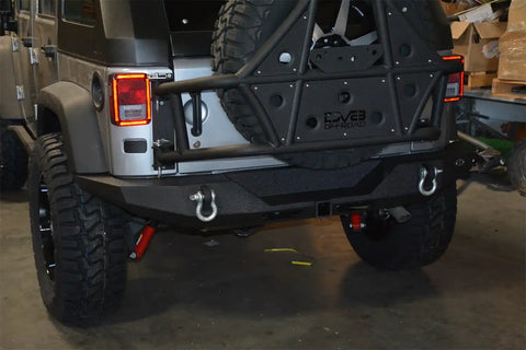 DV8 Offroad RBSTTB-09 07-18 Jeep JK Rear Full Size Bumper RS-9
