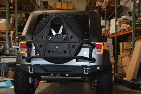 DV8 Offroad RBSTTB-09 07-18 Jeep JK Rear Full Size Bumper RS-9