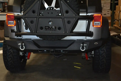DV8 Offroad RBSTTB-09 07-18 Jeep JK Rear Full Size Bumper RS-9
