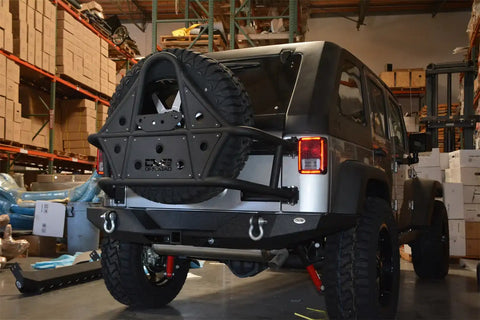 DV8 Offroad RBSTTB-09 07-18 Jeep JK Rear Full Size Bumper RS-9
