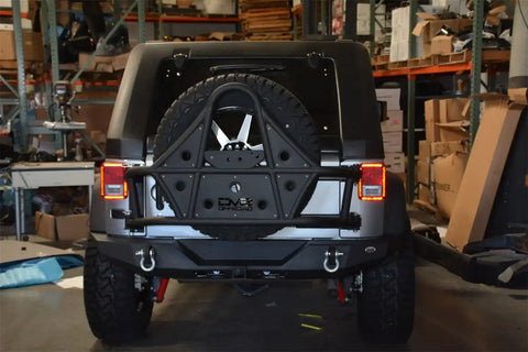 DV8 Offroad RBSTTB-09 07-18 Jeep JK Rear Full Size Bumper RS-9