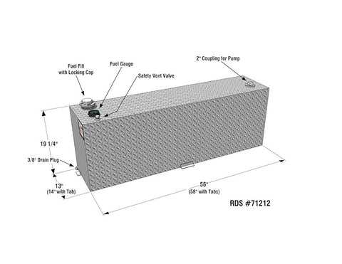 RDS MFG INC 71212PC TRANSFER TANK 60GAL