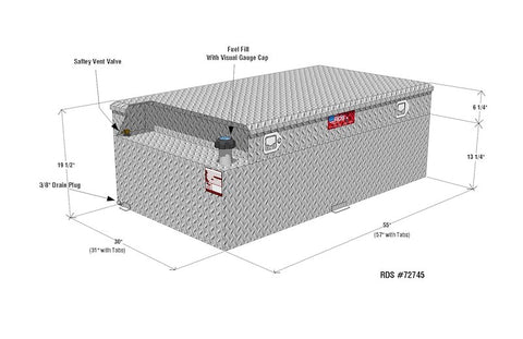 RDS MFG INC 72745 AUX.COMBO FUEL&TOOL 91GAL