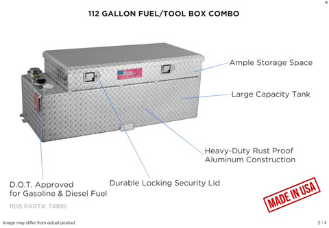 RDS MFG INC 74810 COMBO TRANSFER TANK