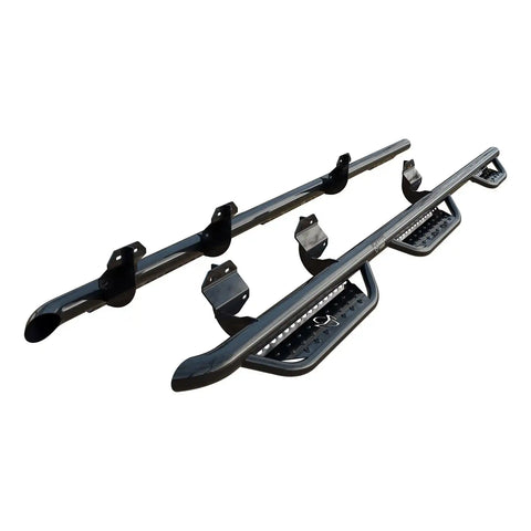 Ranch Hand RSF171C8B6S Nerf Bar - Truck Wheel to Wheel With Drop Down Steps With Be