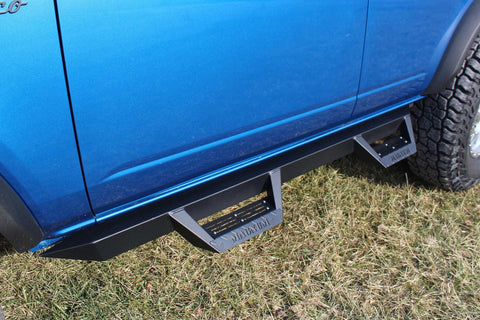 Raptor Series RTS12FD Magnum RT - Drop Steps Black Textured Alloy Steel 21-24 Ford Bronco 4-Door