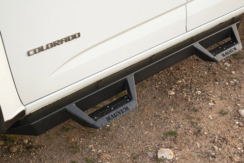 Raptor Series RTS25CH Magnum RT - Drop Steps Black Textured Alloy Steel 15-24 Chevy Colorado/GMC Canyon Crew Cab