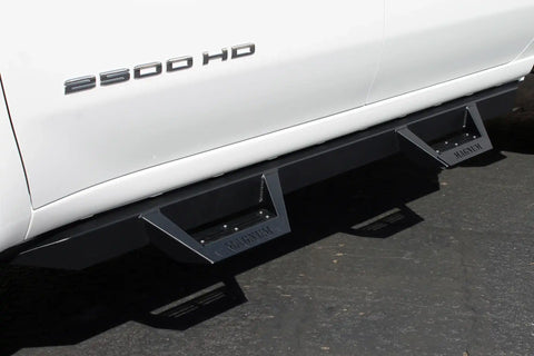 Raptor Series RTS26CH Magnum RT - Drop Steps Black Textured Alloy Steel 19-24 Chevy Silverado/GMC Sierra 1500 20-24 Silverado/Sierra 2500/3500 HD Crew Cab