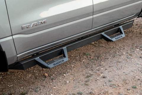 Raptor Series RTS37DG Magnum RT - Drop Steps Black Textured Alloy Steel 19-24 Dodge Ram 1500 New Body Style Crew Cab