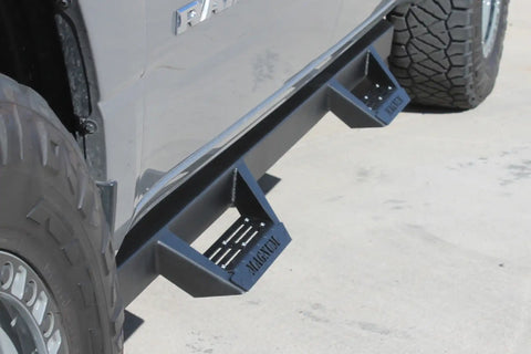 Raptor Series RTS37DG Magnum RT - Drop Steps Black Textured Alloy Steel 19-24 Dodge Ram 1500 New Body Style Crew Cab