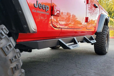 Raptor Series RTS40JP Magnum RT - Drop Steps Black Textured Alloy Steel 20-24 Jeep Gladiator