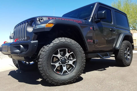 Raptor Series RTS46JP Magnum RT - Drop Steps Black Textured Alloy Steel 07-18 Jeep Wrangler JK 2 Door