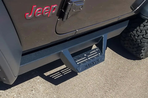 Raptor Series RTS46JP Magnum RT - Drop Steps Black Textured Alloy Steel 07-18 Jeep Wrangler JK 2 Door
